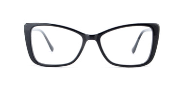Women Urban Eyglasses: Tina - Black - SpaceSMART Eye Clinic (Front View)